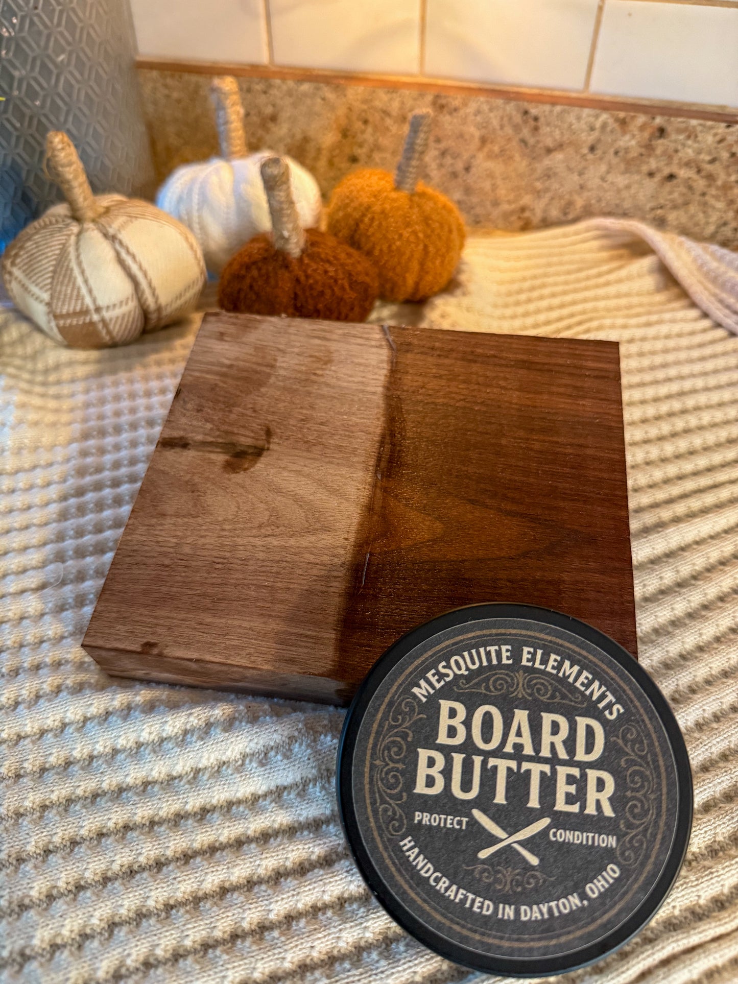 Food Safe Beeswax Cutting Board Butter: Wood Conditioner, Protects & Restores