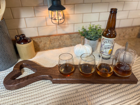 Walnut Drink Flight Board
