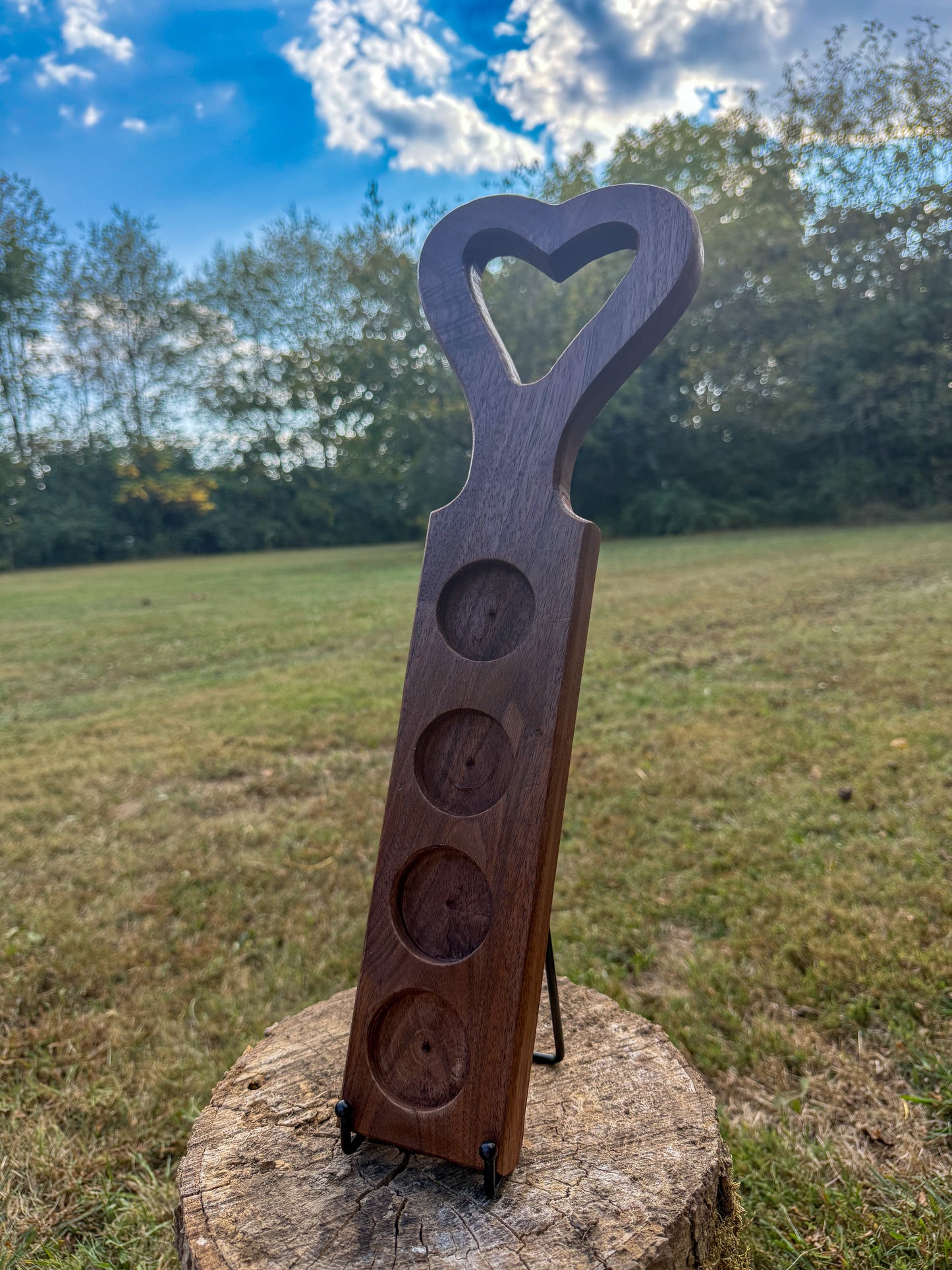 Walnut Drink Flight Board